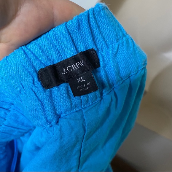 J. Crew pull on blue linen skirt XL - Picture 7 of 9